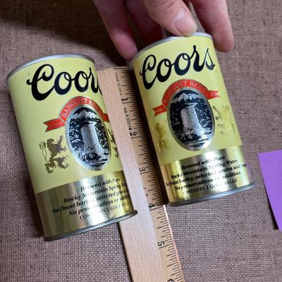 Vintage Coors Cans w/ golf balls