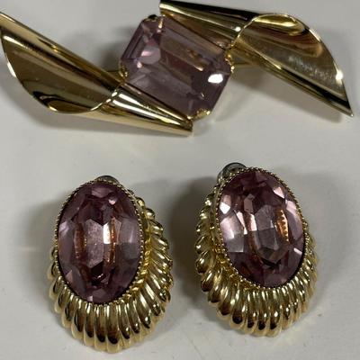 Purple and gold jewelry