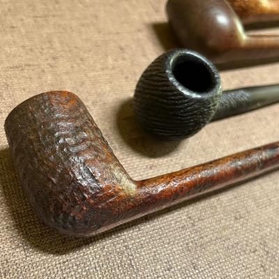 Collection of vintage tobacco pipes
