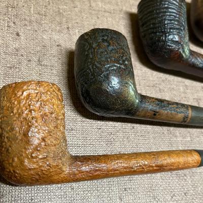 Collection of vintage tobacco pipes