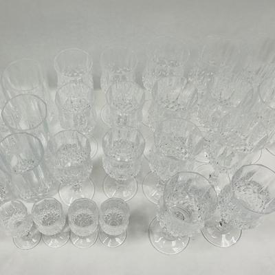 Crystal D'Arques France Lot of Crystal Glassware 5 different sizes total of 28 pieces