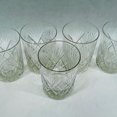 Lightweight Cut Crystal Glasses