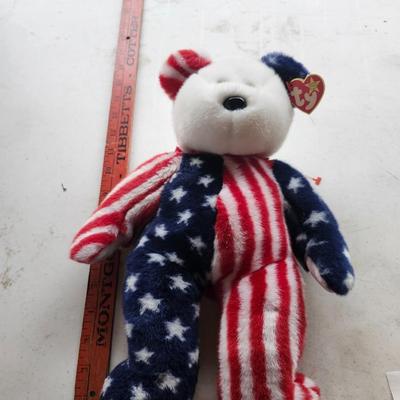 TY 1999 Beanie Buddies Spangle and "Chocolate" the Moose