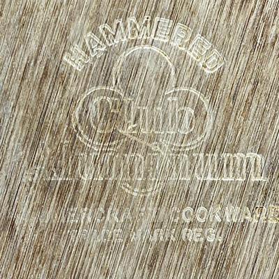 Vintage Club Hammered Aluminum 14 " Oval Roaster Dutch Oven