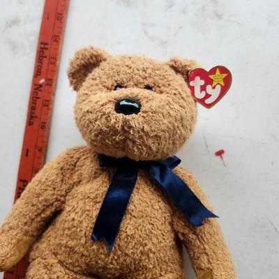 Ty Beanie Buddies Large Plush Orange Crab and Fuzz floppy bear