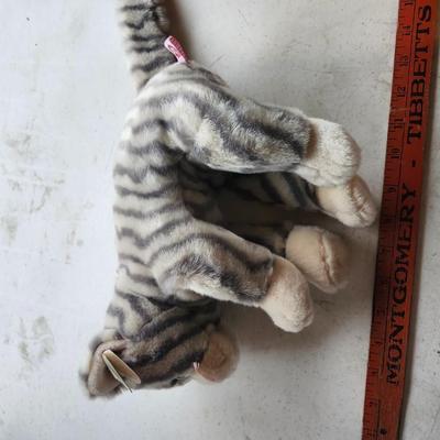 Ty Plush Beanie Buddy Teddy and Silver The Cat