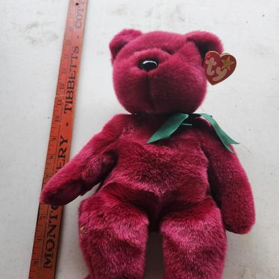 Ty Plush Beanie Buddy Teddy and Silver The Cat