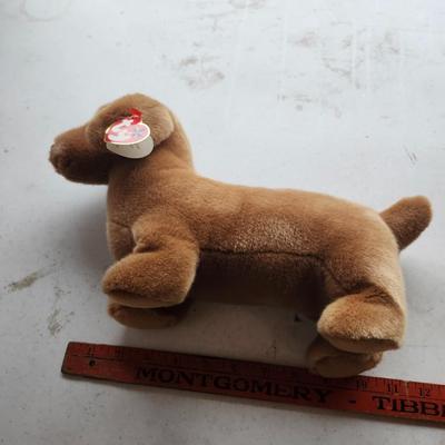 TY Beanie Buddy "Jake" the Mallard Duck and Weenie the Dachshund Dog