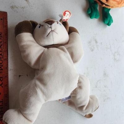 Ty Beanie Buddies Pumkin the Pumpkin and Snip the Siamese Cat