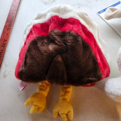 TY BEANIE BUDDY BABIES TURKEY GOBBLES and Lamb Sheep Baba