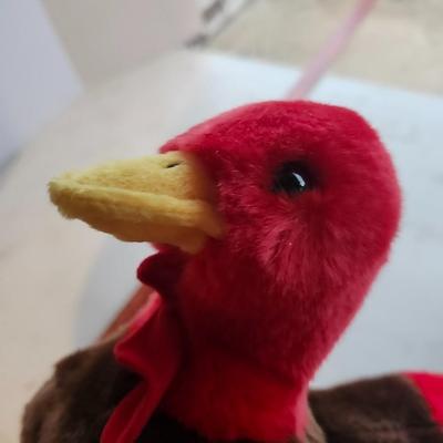 TY BEANIE BUDDY BABIES TURKEY GOBBLES and Lamb Sheep Baba