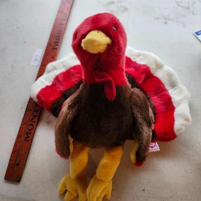 TY BEANIE BUDDY BABIES TURKEY GOBBLES and Lamb Sheep Baba