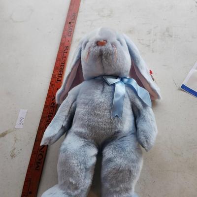 TY Beanie Buddy - Flippity the Baby Blue Bunny and Squealer” the Pig!
