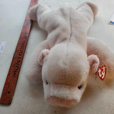 TY Beanie Buddy - Flippity the Baby Blue Bunny and Squealer” the Pig!