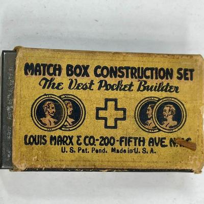 Match Box Construction Set By Louis Marx & Co 5th Ave N.Y.C