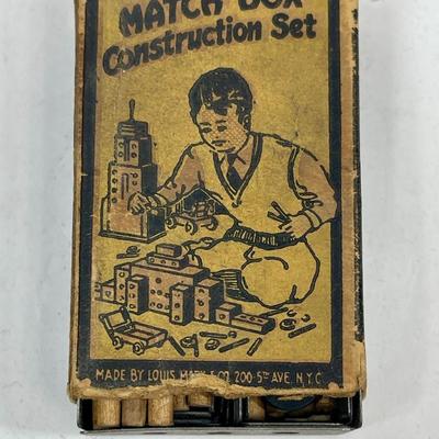 Match Box Construction Set By Louis Marx & Co 5th Ave N.Y.C