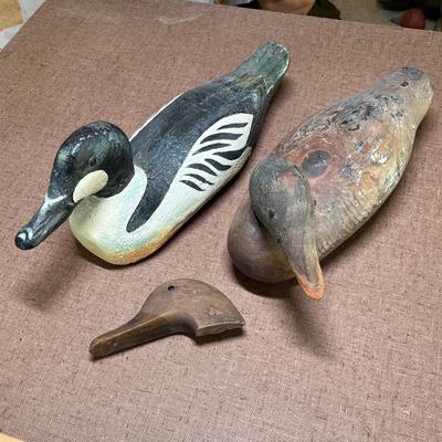 2 Wood antique decoys