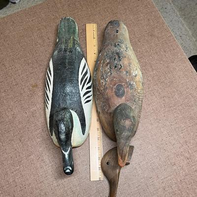 2 Wood antique decoys