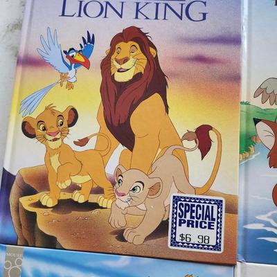 Walt Disney books Pocahontas ,Lion King, 101 dalmatians and Fox and the hound
