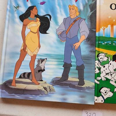 Walt Disney books Pocahontas ,Lion King, 101 dalmatians and Fox and the hound