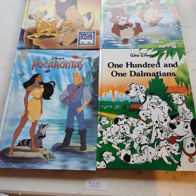 Walt Disney books Pocahontas ,Lion King, 101 dalmatians and Fox and the hound