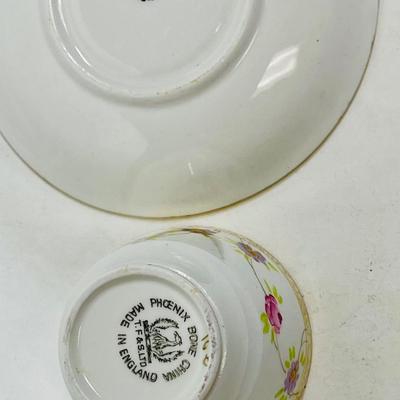 T F & S Thomas Forester & Sons Phoenix Bone China Demitasse Cup & Saucer