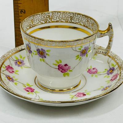 T F & S Thomas Forester & Sons Phoenix Bone China Demitasse Cup & Saucer