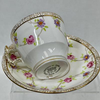 T F & S Thomas Forester & Sons Phoenix Bone China Demitasse Cup & Saucer