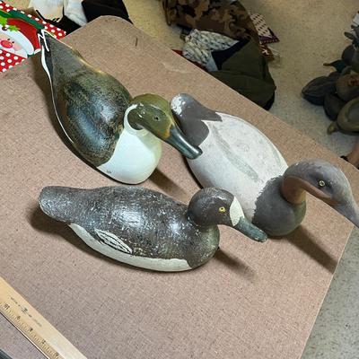 3 Wood Decoys