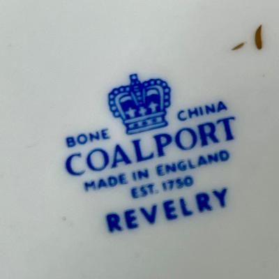 Vintage Coalport Revelry Blue Demitasse Cup & Saucer