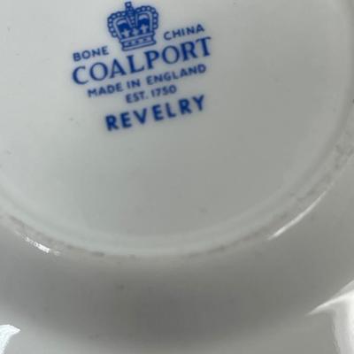 Vintage Coalport Revelry Blue Demitasse Cup & Saucer