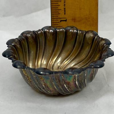 Pair of Silver Plated Swirl Design Bowls