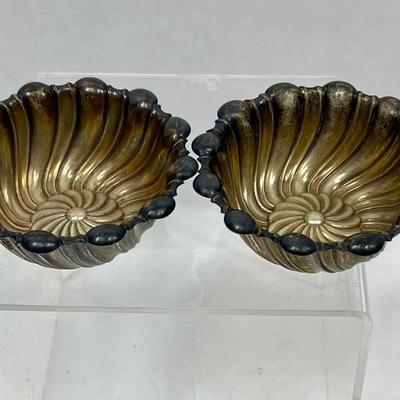 Pair of Silver Plated Swirl Design Bowls