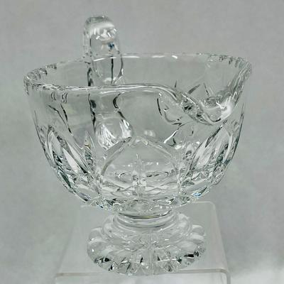 Chunky Lead Crystal Large Liquid Gravy Boat