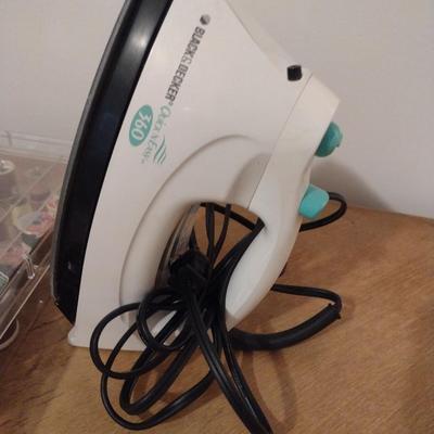 Accessories for Sewing/Fabric Care- Assortment of Thread, Iron, Ironing Board, Clothes Pins