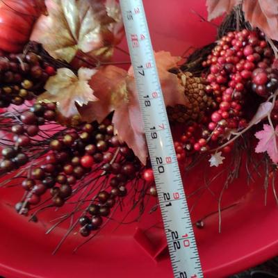 Seasonal Wreaths with Six Plastic Wreath Storage Boxes