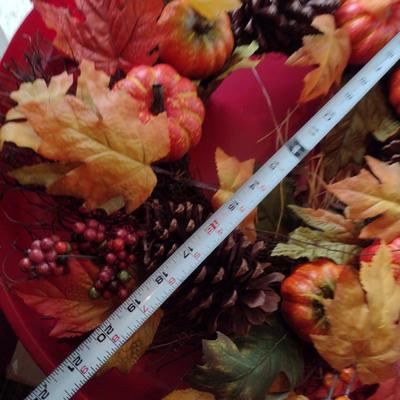 Seasonal Wreaths with Six Plastic Wreath Storage Boxes