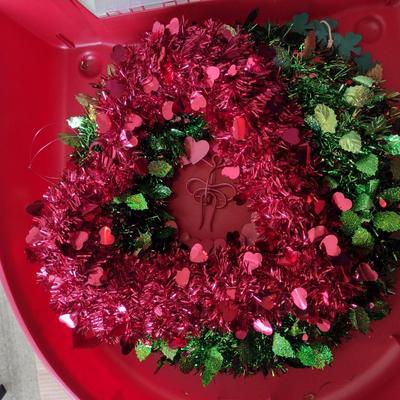 Seasonal Wreaths with Six Plastic Wreath Storage Boxes