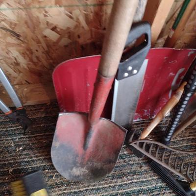 Assorted Hand Tools and Outdoor Items