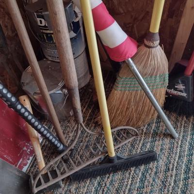 Assorted Hand Tools and Outdoor Items