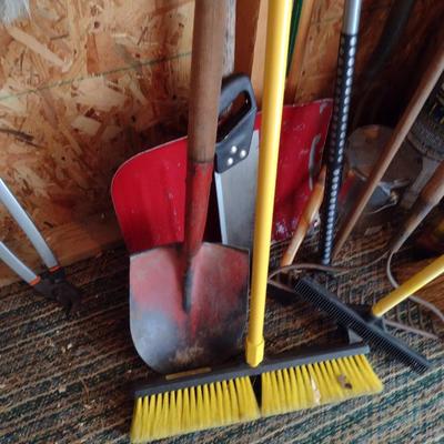 Assorted Hand Tools and Outdoor Items