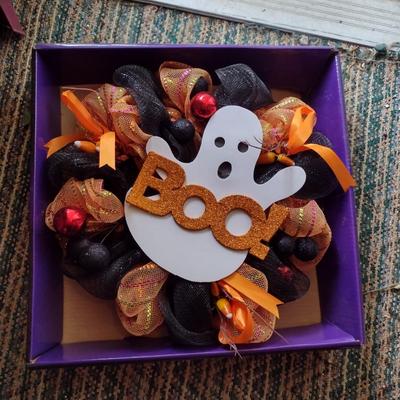 Halloween Wreath- Approx 17" in Diameter