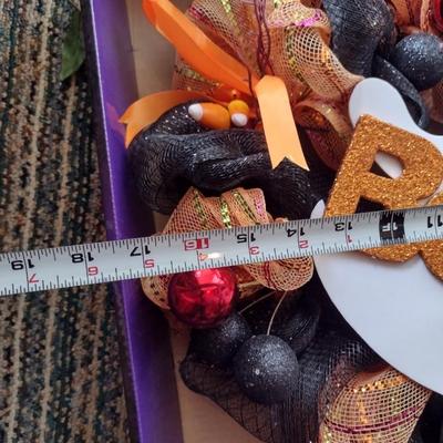 Halloween Wreath- Approx 17" in Diameter