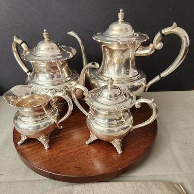 950 Sterling Silver Tea Coffee Creamer Sugar bowl