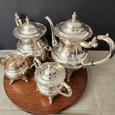 950 Sterling Silver Tea Coffee Creamer Sugar bowl