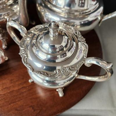 950 Sterling Silver Tea Coffee Creamer Sugar bowl