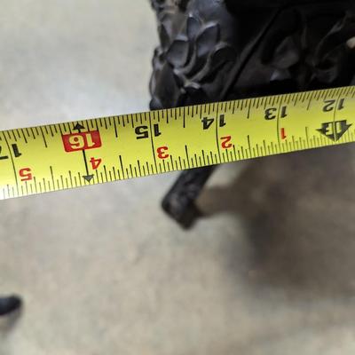 Wooden Tile Top Plant Stand