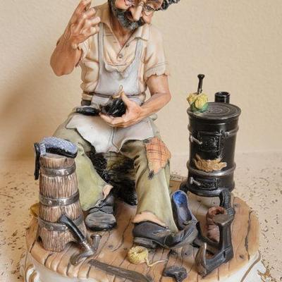 Capodimonte Shoe Cobbler statue $40