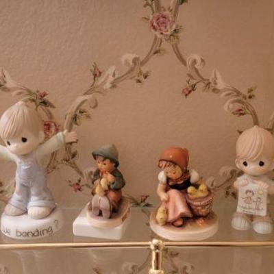 Precious moments figurines $6 each 
Hummel $12 each 