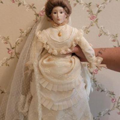 Victorian Bride Doll $25
